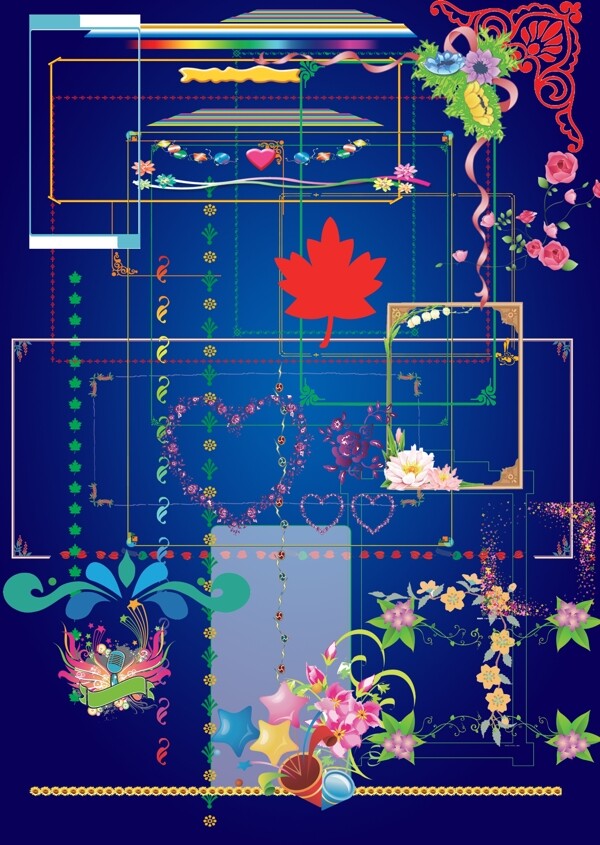 花邊邊框圖片