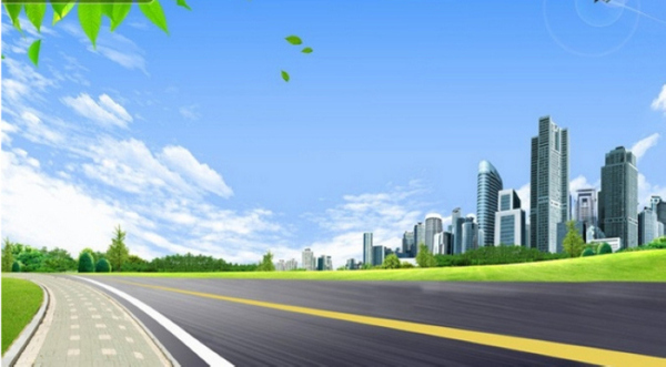 城市公路背景圖片