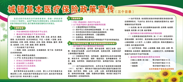 醫(yī)療保險綠色展板圖片