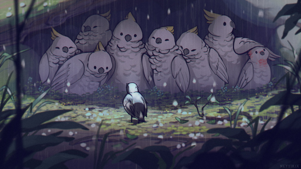 彩色動(dòng)漫人物插畫背景