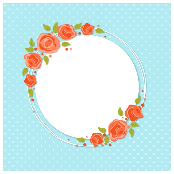 扁平漂亮玫瑰淘宝主图设计背景