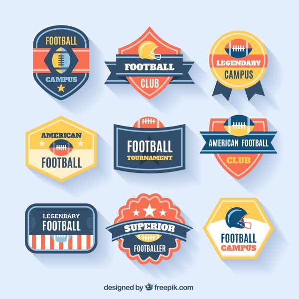 美国足球徽章收藏
