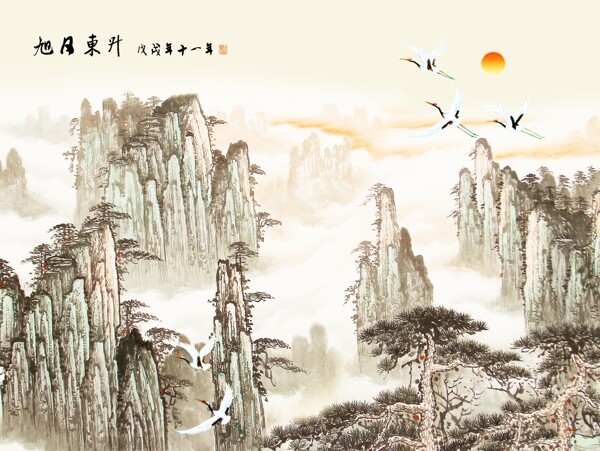 新中式背景墻