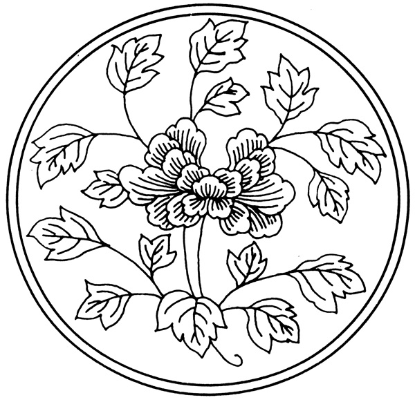 清代花鳥圖案中國傳統(tǒng)圖案0019