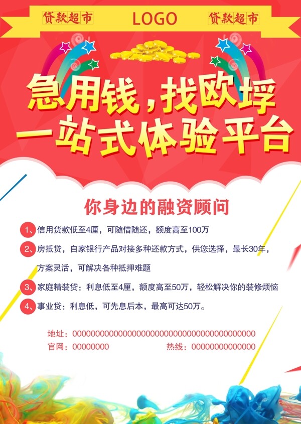 貸款海報