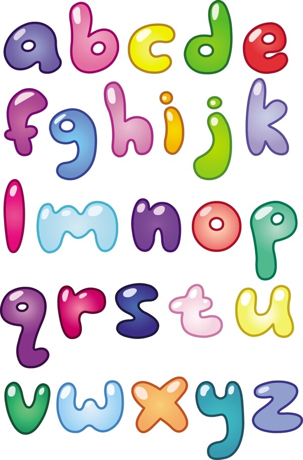 卡通字母