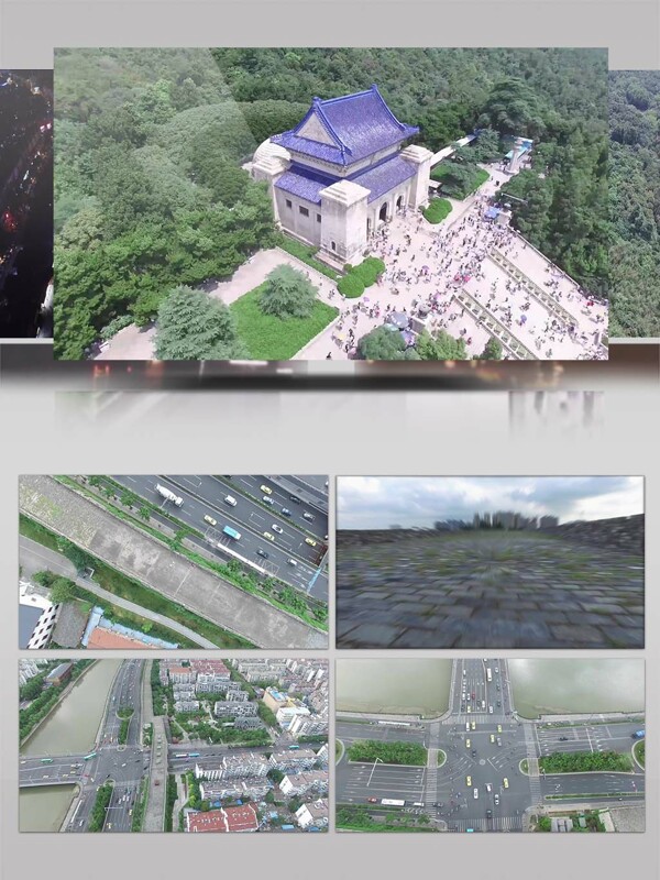 4K航拍南京建筑宣传视频素材