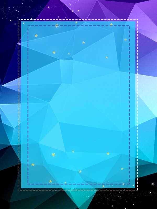 蓝色科技感几何晶格渐变小清新背景