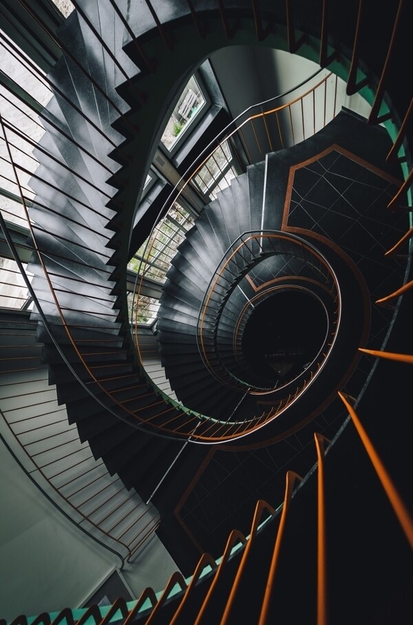 楼梯螺旋立体艺术背景素材