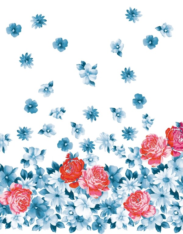 藍(lán)色小碎花