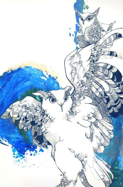 位圖插畫動物插畫藝術效果手繪免費素材