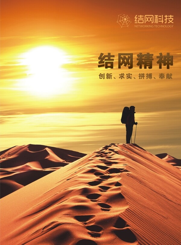 企業(yè)展板之結網精神圖片