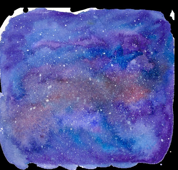 手繪星空透明素材