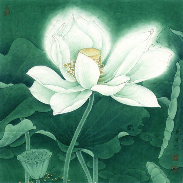 重繪冷艷清華