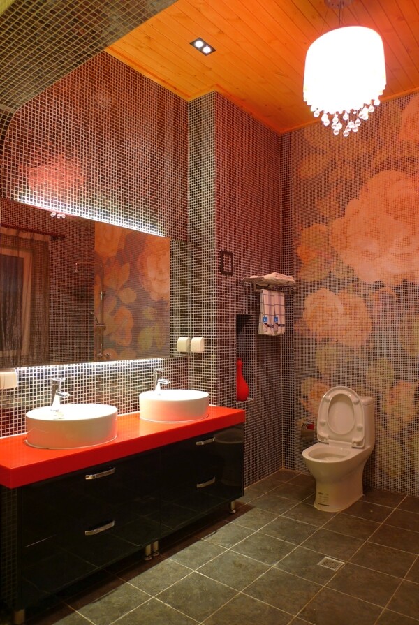别墅室内浴室现代潮流装修效果图