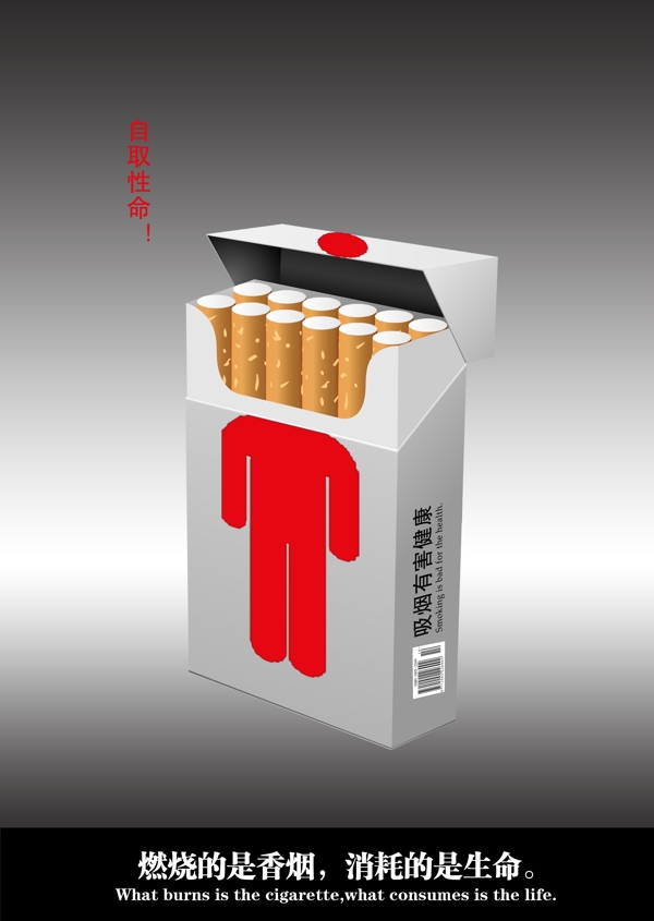 燃燒的是香煙消耗的是生命圖片
