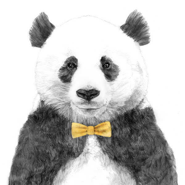 位圖藝術(shù)效果手繪動物熊貓免費素材