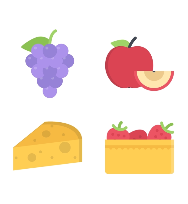 美味食物精美icon图标EPS