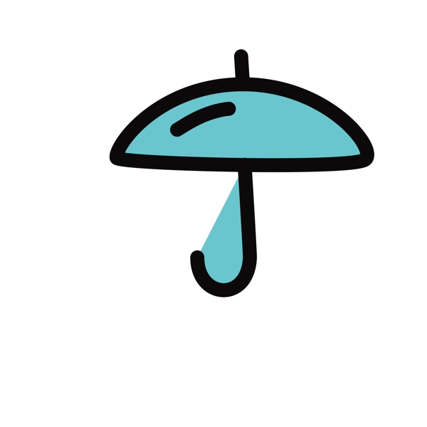 卡通雨伞图标下载