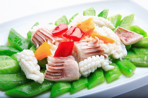炒魷魚(yú)圖片