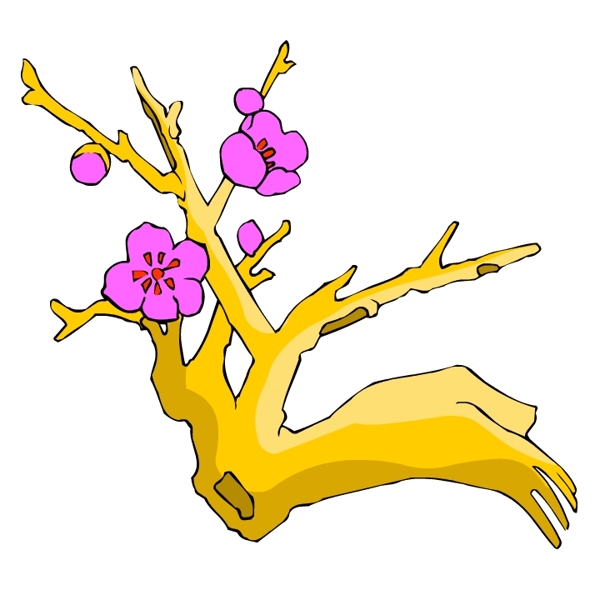 花卉古典插畫