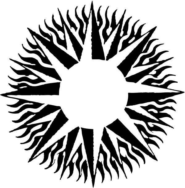 矢量太陽圖案