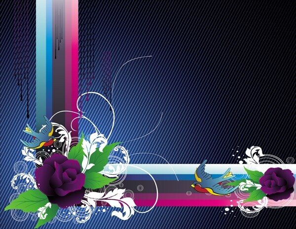 歐美花紋4638矢量EPS