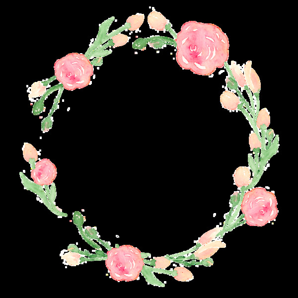 花環(huán)邊框透明素材