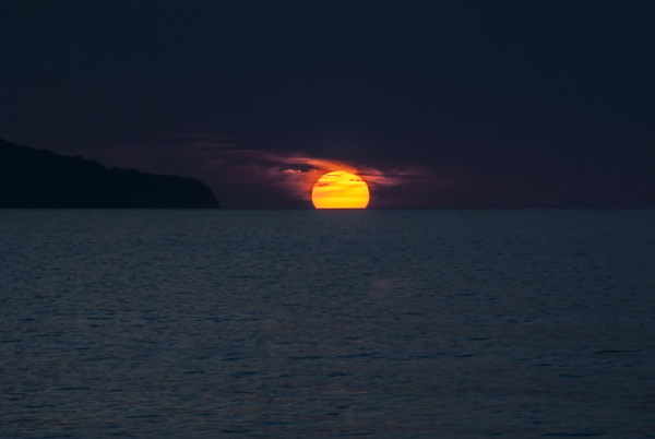 海边夕阳风景图片
