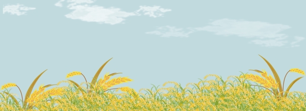 芒種清新插畫背景