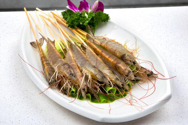 雞尾蝦串