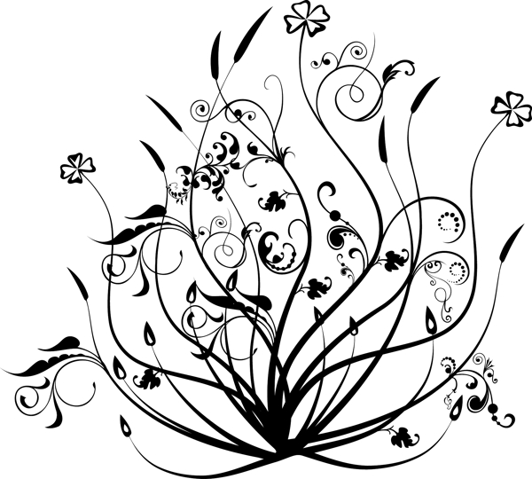 歐美花紋3671矢量EPS