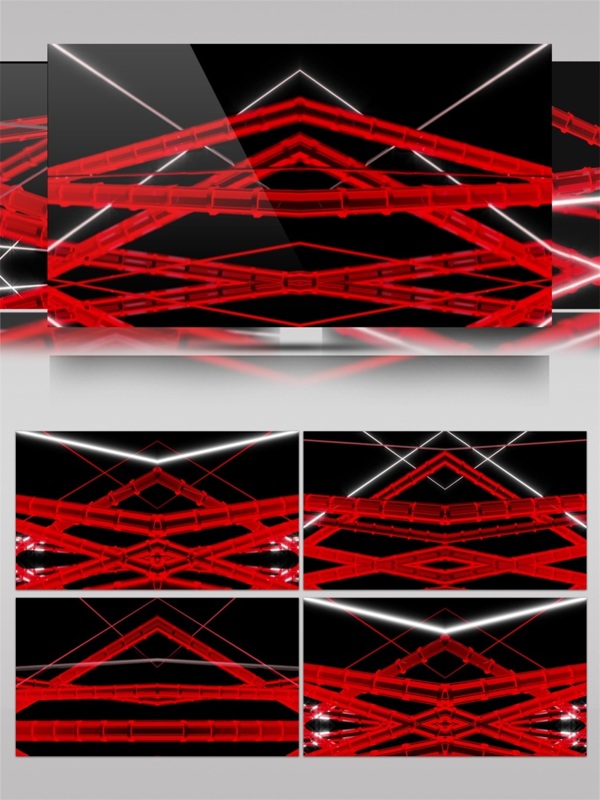 红色光束网络高清视频素材