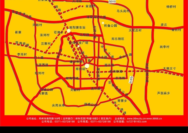 鄭州市交通圖圖片