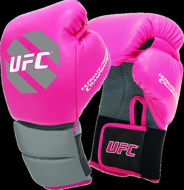 粉红色拳击手套免抠png透明图层素材