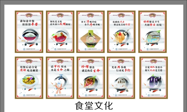 食堂文化.墻壁