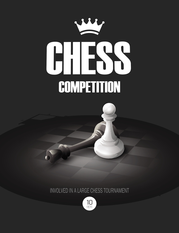 黑色国际象棋背景矢量素材下载