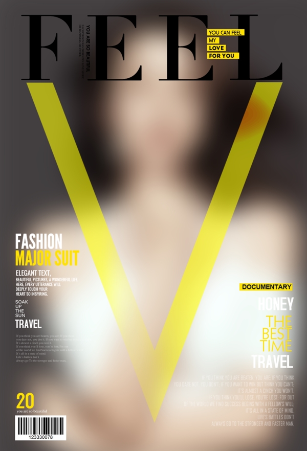 欧美时尚杂志封面设计图片