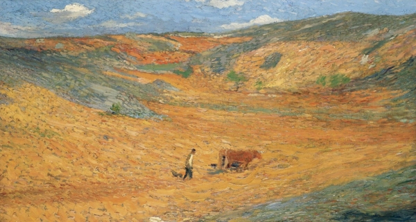 HenriMartinTheLabourerintheNarrowGully1920畫家風景畫靜物油畫建筑油畫裝飾畫