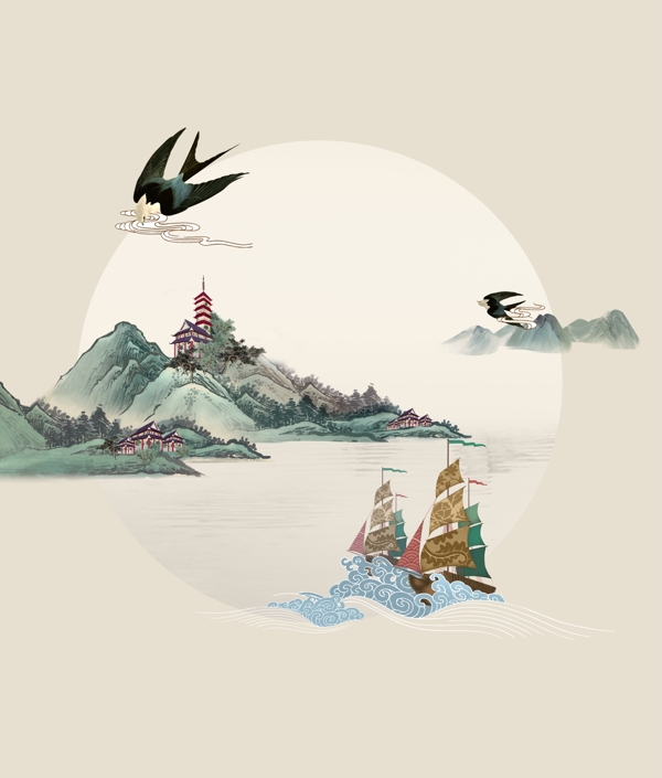 山水畫(huà)圖片