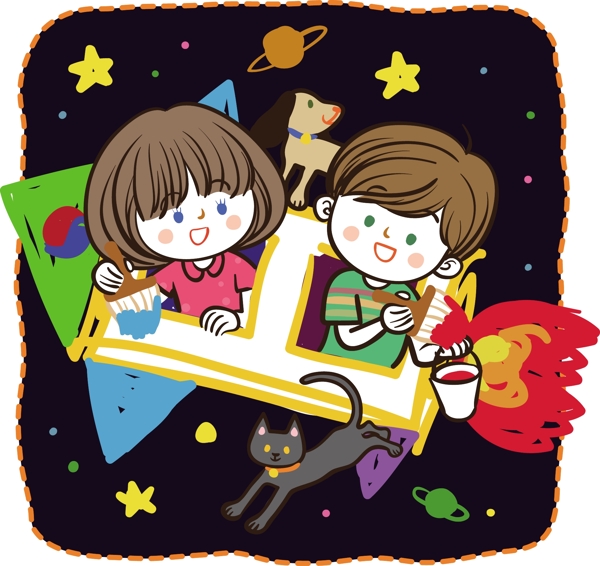 最新韓國(guó)矢量卡通素材479