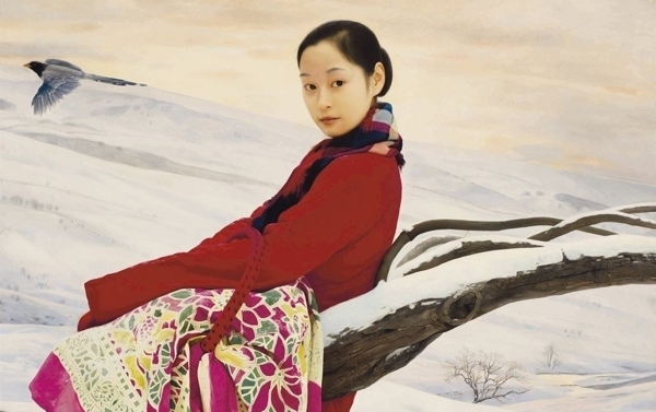 少女與幸福鳥圖片