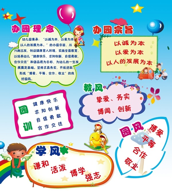 幼兒園宣傳欄圖片