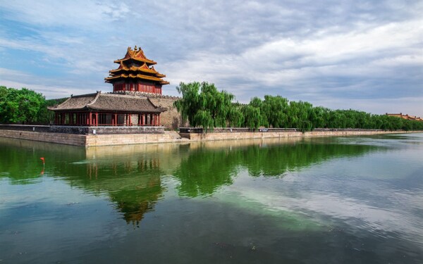 北京紫禁城角楼风景