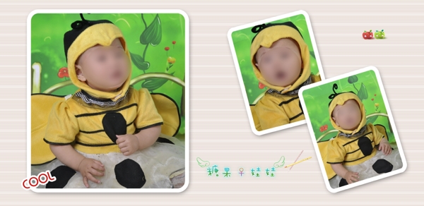 兒童攝影模板圖片