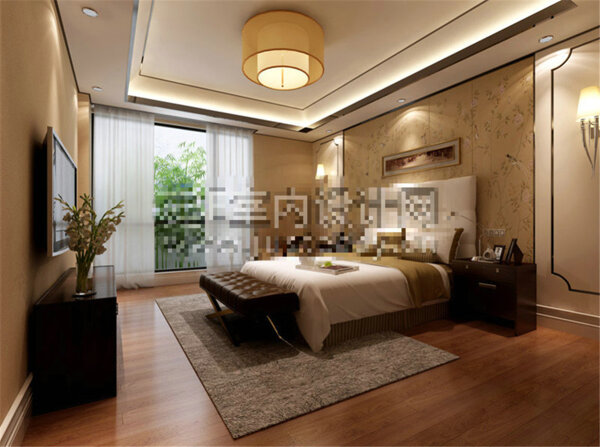 中式卧室模型制作
