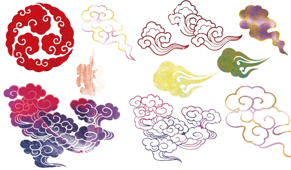 中國古典祥云云彩