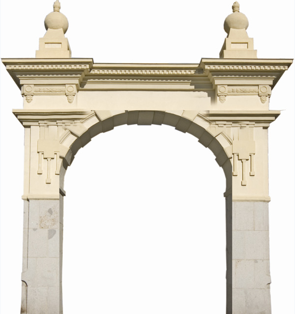 欧式复古教堂欧式复古建筑拱门罗马柱素材