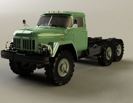復(fù)古卡車3D模型