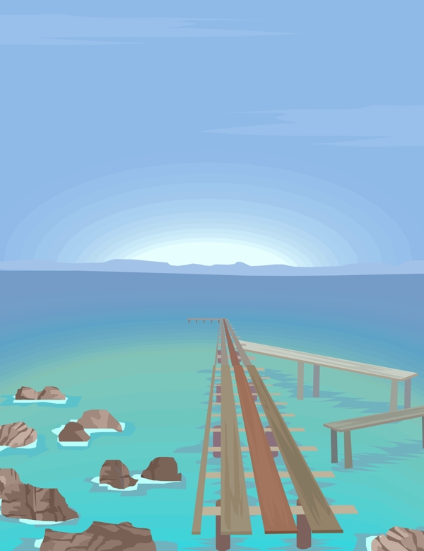 風(fēng)景插畫(huà)圖片